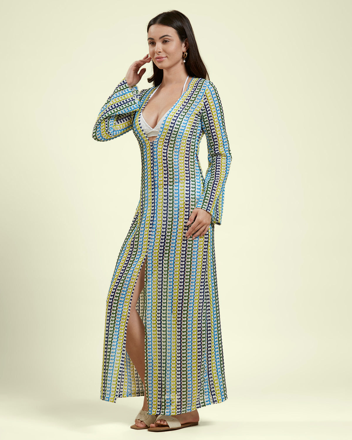 Crochet Knit Maxi Beach Dress