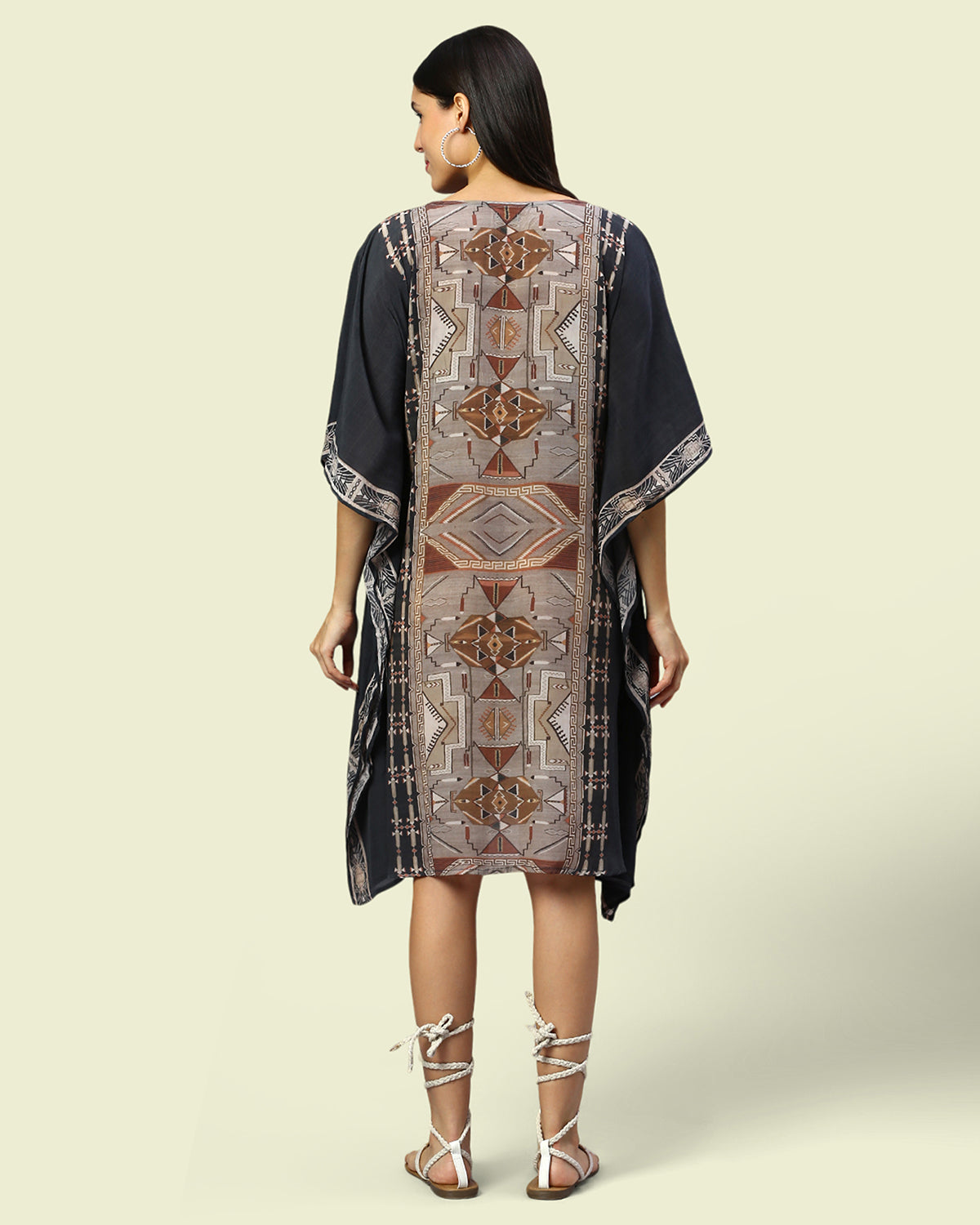 Cupro Crepe Kaftan Dress