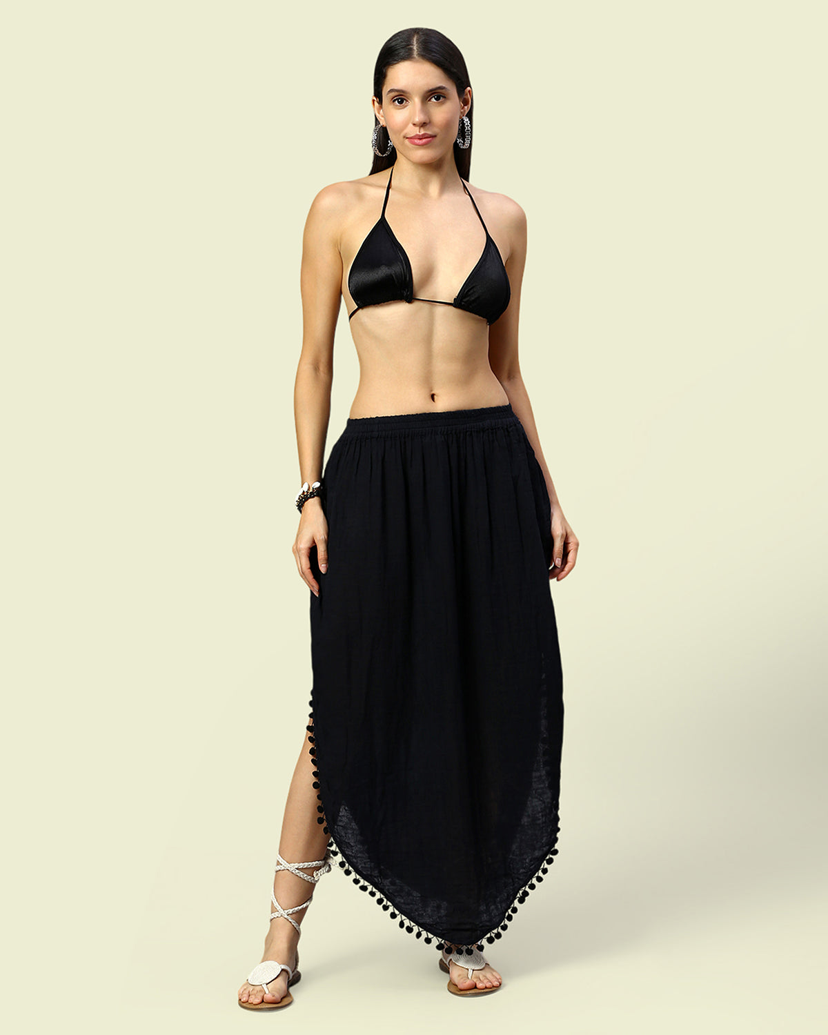 Pom Pom Beach Wear Skirt